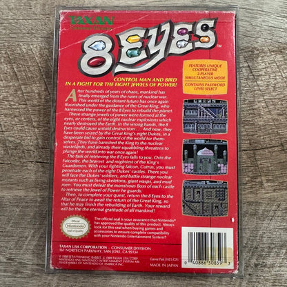 8 Eyes (Nintendo, NES 1989) Nice Authentic CIB Copy W/ Box, Manual & Cart!