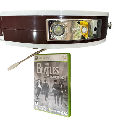 Rock Band The Beatles Game & Hofner Bass Guitar Controller(Xbox 360, 2009) CIB