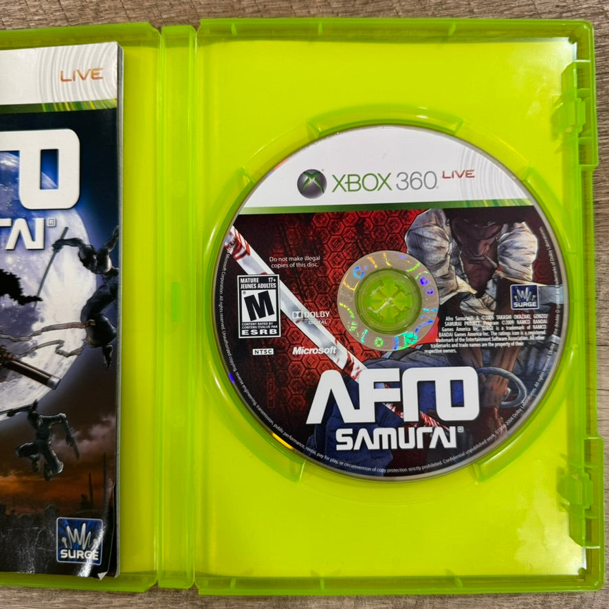 Afro Samurai (Microsoft Xbox 360, 2009) CIB Complete w/ Manual Very Good Cond.