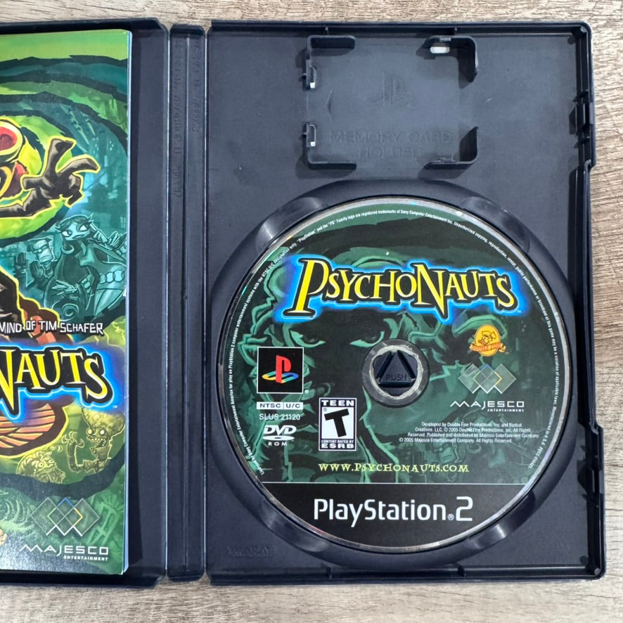 Psychonauts (Sony PlayStation 2, PS2 2005) Complete CIB W/ Minty Manual!