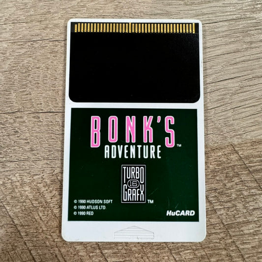 Bonk's Adventure (TurboGrafx 16, 1990!) Very Clean & HuCARD Only!