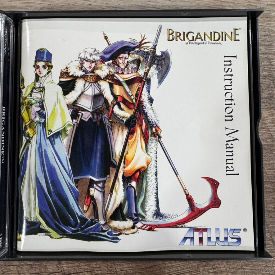 Brigandine: The Legend of Forsena (PlayStation 1, PS1 1999) W/ Minty Manual!