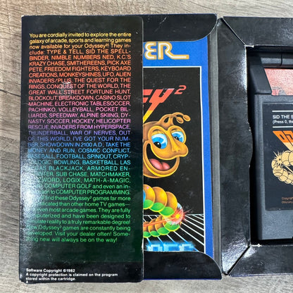 Sid the Spellbinder (Magnavox Odyssey 2, 1982) CIB+ & AMAZING Condition!