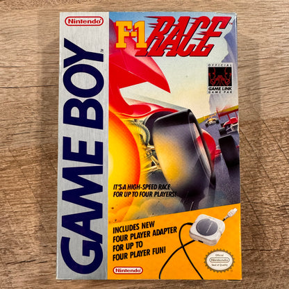 F-1 Race (Nintendo GameBoy, 1990) CIB W/ Manuals, Poster, 🔥NEW 4 Player Adapter