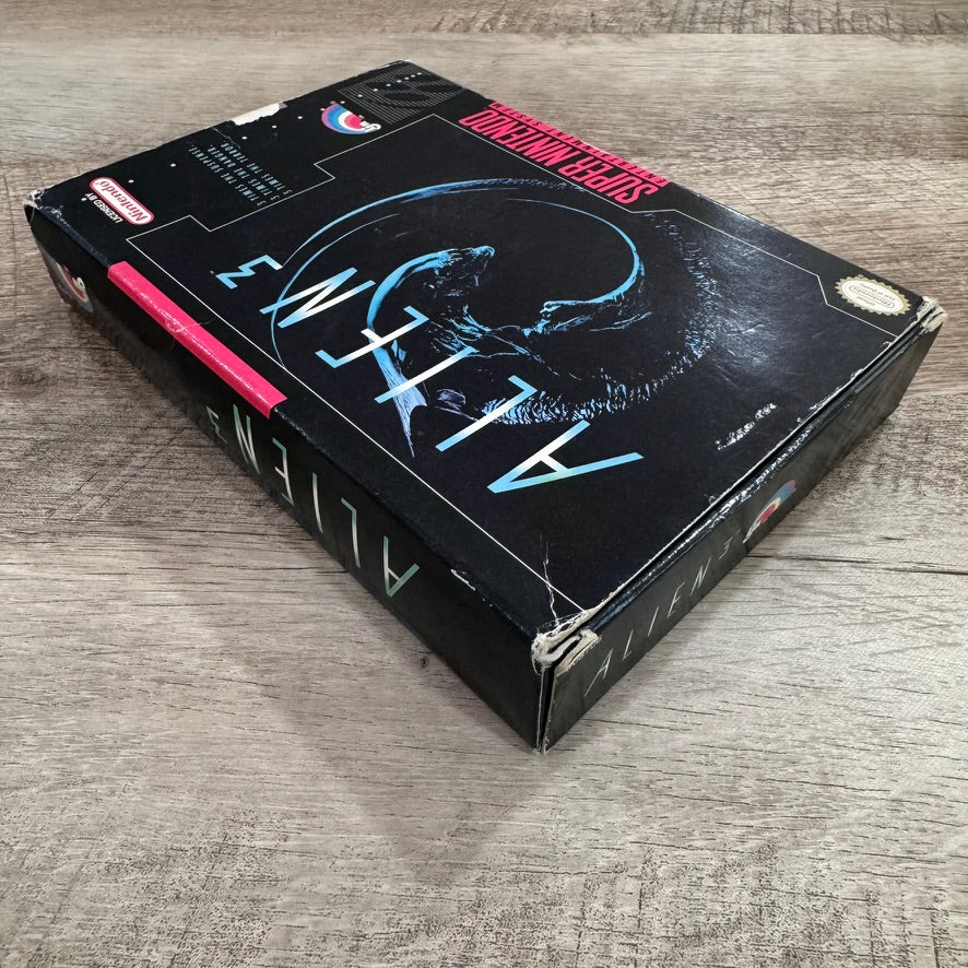 Alien 3 (Nintendo SNES, 1993) Complete w/ Manual, Box & Cart TESTED & Authentic