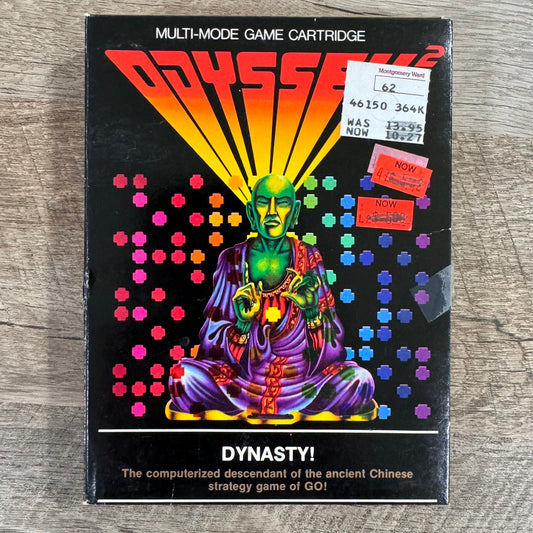 Dynasty! (Magnavox Odyssey 2, 1979) CIB W/ Cart, Manual+ & Clean Box!