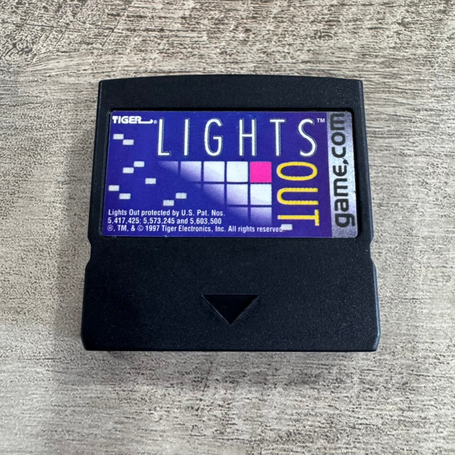 Lights Out (Tiger Game.com Handheld System, 1996) MINTY Cart & Manual!