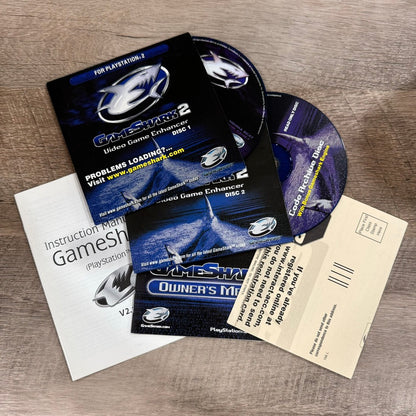 GameShark 2 Sony PlayStation 2 (PS2) (CIB) w/ Both Discs and Gameshark Card