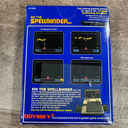 Sid the Spellbinder (Magnavox Odyssey 2, 1982) CIB+ & AMAZING Condition!