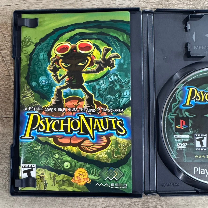 Psychonauts (Sony PlayStation 2, PS2 2005) Complete CIB W/ Minty Manual!