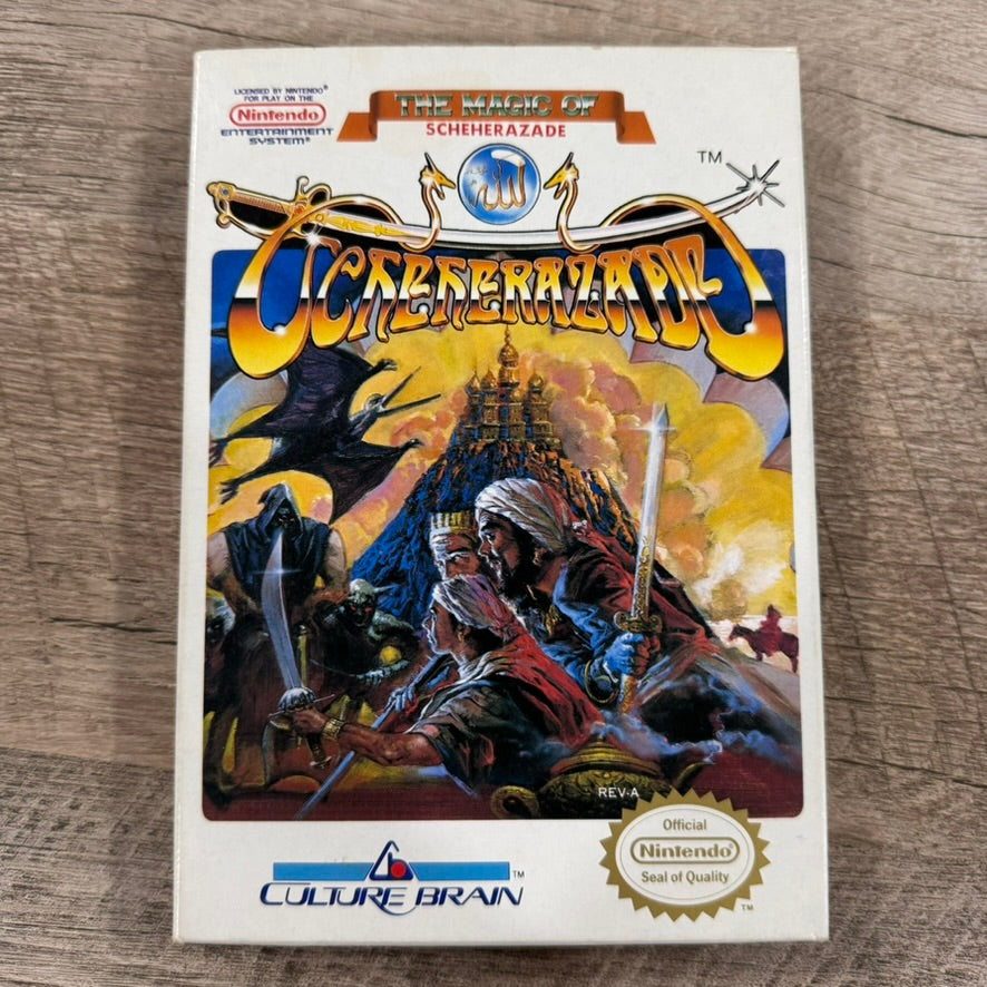 The Magic of Scheherazade (Nintendo, NES 1989) Amazing Condition W/ Maps!🗺️🔥