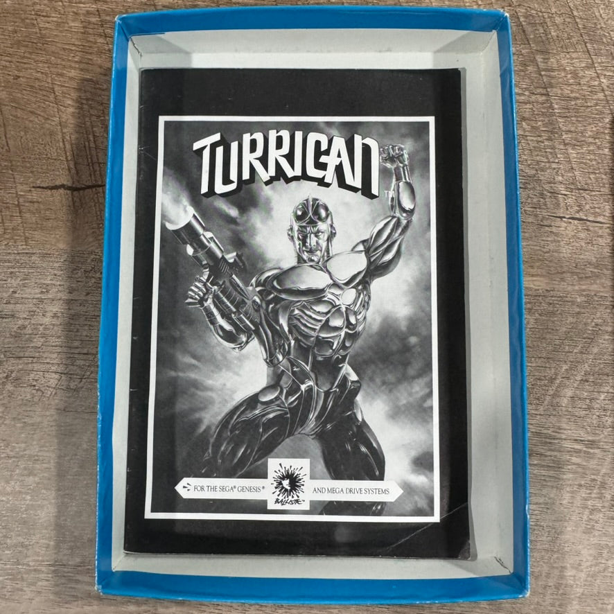 Turrican [Cardboard] (Sega Genesis, 1991) Ballistic CIB W/ Manual & Very Clean