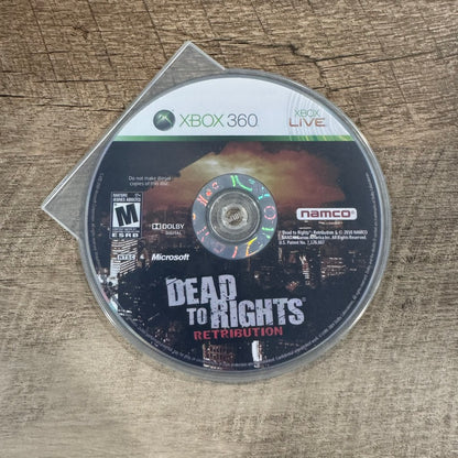 Dead to Rights: Retribution (Microsoft Xbox 360, 2010) CLEAN Disc Only!