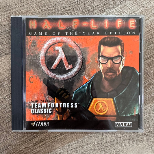 Half-Life Game Of The Year Edition (PC Gaming CD Rom, 1999) W/ Case, Art & Game!