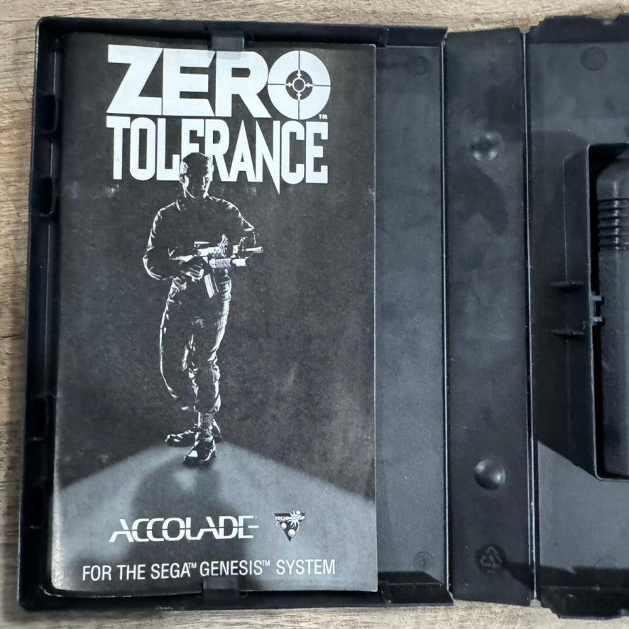 Zero Tolerance (Sega Genesis, 1994) CIB & Near Mint W/ Manual, Case & Cart!