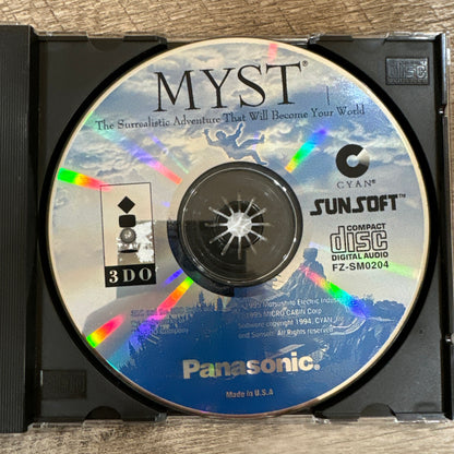 Myst (Panasonic 3DO, 1995) CIB Jewel Case W/ Manual & Mint Disc!🔥