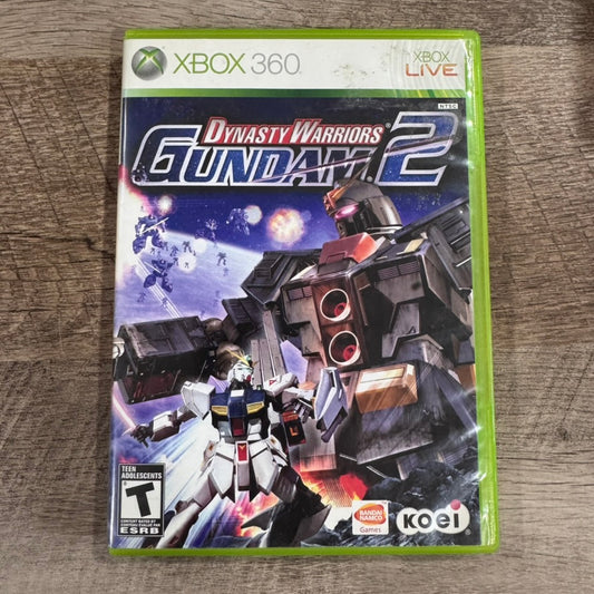 Dynasty Warriors: Gundam 2 (Microsoft Xbox 360, 2009) W/ Clean Art & Nice Disc!