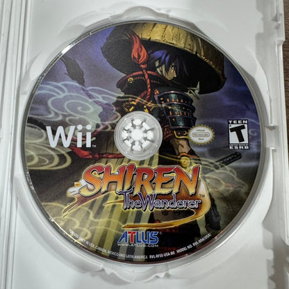 Shiren The Wanderer (Nintendo Wii, 2010) CIB & Insanely Clean Disc & Manual!