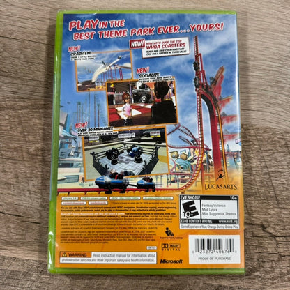 Thrillville: Off the Rails (Microsoft Xbox 360, 2006) Clean & Factory Sealed!