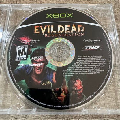 Evil Dead: Regeneration (Microsoft Xbox, 2005) DISC ONLY Very Clean Condition!