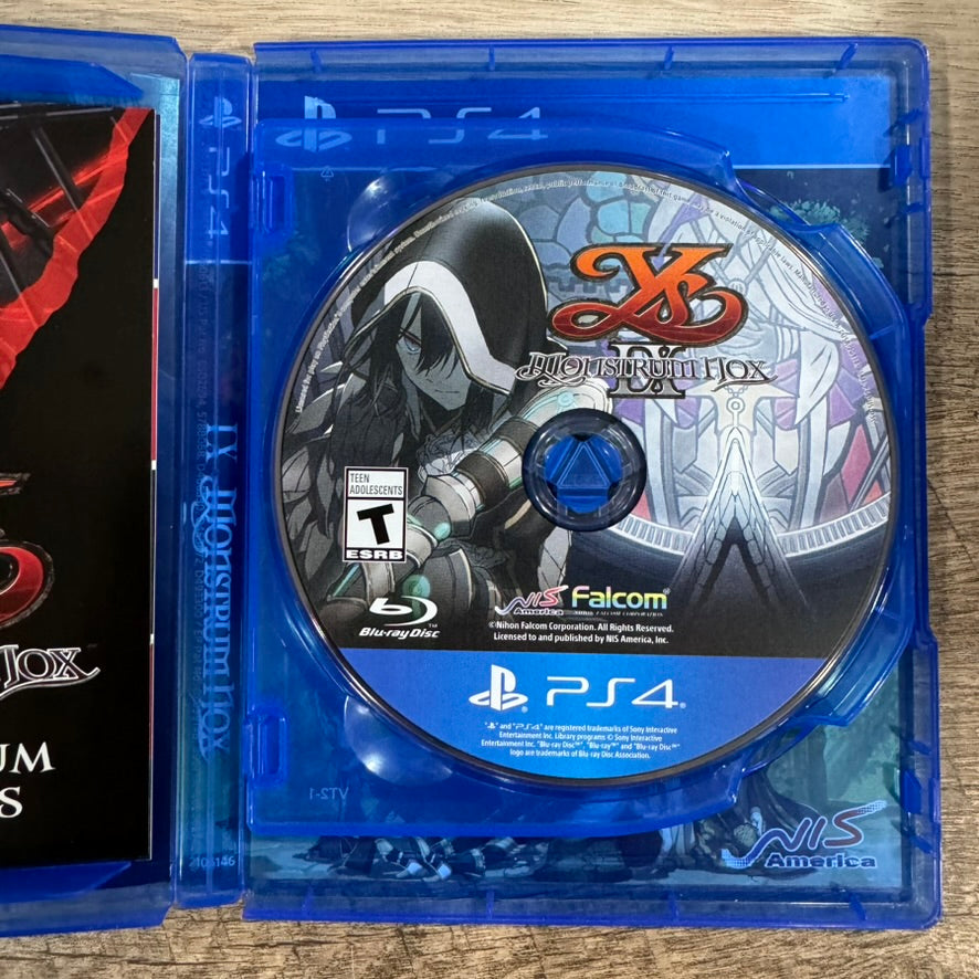 Ys IX: Monstrum Nox Pact Edition (Sony PlayStation 4 ,PS4 2021) FULL CIB & MINT!