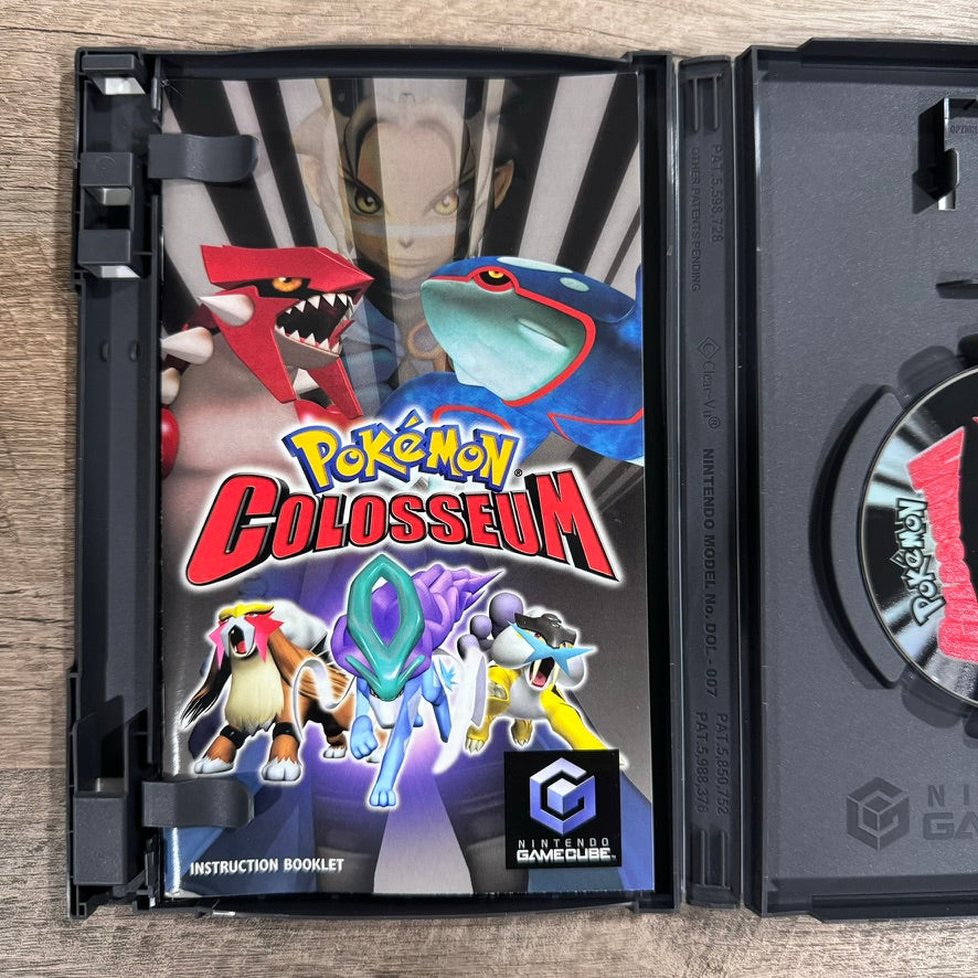 Pokemon Colosseum (Nintendo GameCube, 2004) CIB & VGC! Crispy Disc & All Inserts