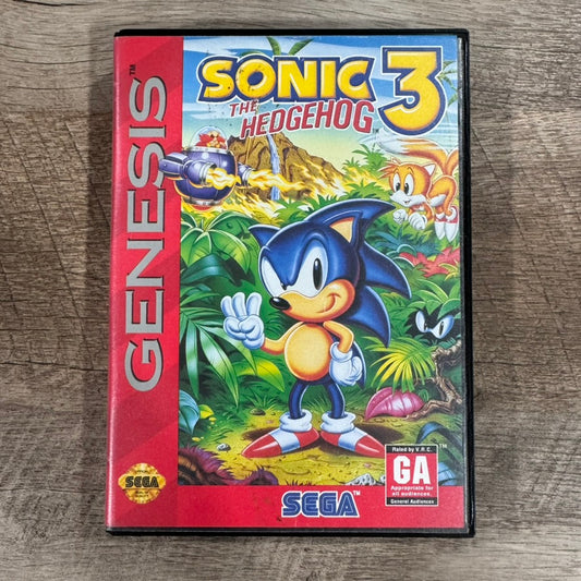 Sonic the Hedgehog 3 (Sega Genesis, 1994) Very CLEAN CIB W/ Manual, Cart & Box!