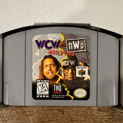 WCW VS NWO World Tour (Nintendo 64, N64 1996) CIB Copy 🔥 W/ Manual & Box! 🔥