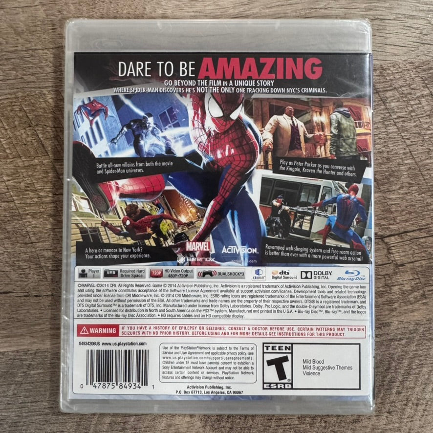 The Amazing Spider-Man 2 (Sony PlayStation 3, PS3 2014) Brand New  & SEALED!