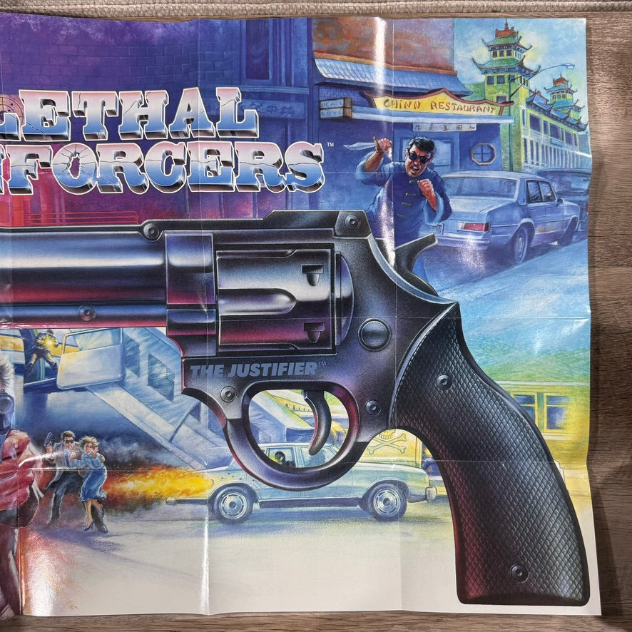 Lethal Enforcers (Sega CD, 1993) CIB & Jawdroppingly CLEAN Mint Gun & MUCH MORE!