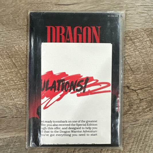 Dragon Warrior (NES, 1989) NINTENDO POWER MAGAZINE GIVEAWAY Handbook, Maps+🔥