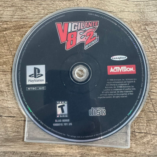 Vigilante 8 2nd Offense Playstation 1 PS1 Disc Only Tested Working