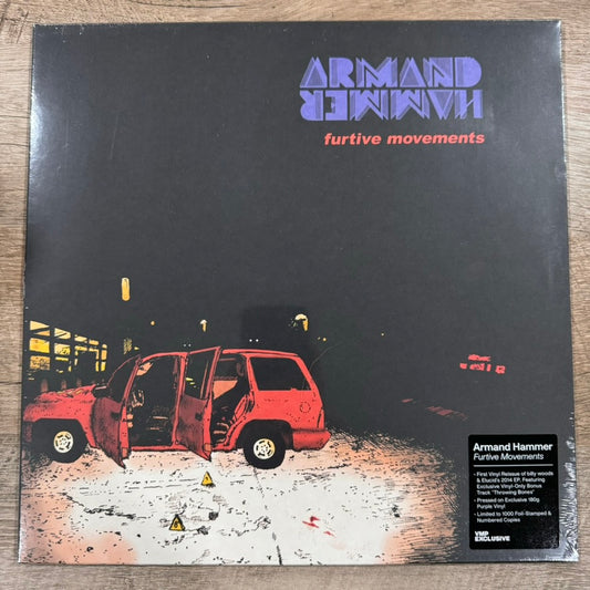 Armand Hammer - Furtive Movements 180g Purple Vinyl LP x/1000 VMP Brand New!