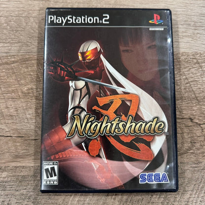 Nightshade (Sony PlayStation 2, PS2 2004) Includes Manual, Disc & Case!🔥