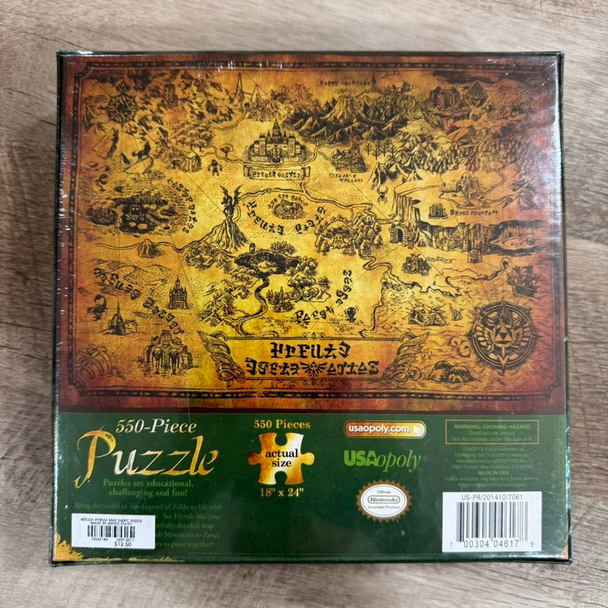 The Legend Of Zelda Collector's 550 Piece Puzzle NEW Sealed 18 x 24 inches