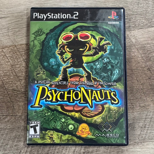 Psychonauts (Sony PlayStation 2, PS2 2005) Complete CIB W/ Minty Manual!