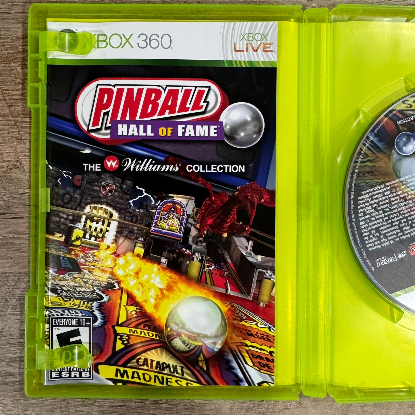 Pinball Hall Of Fame: The Williams Collection (Xbox 360, 2009) CIB & Clean!