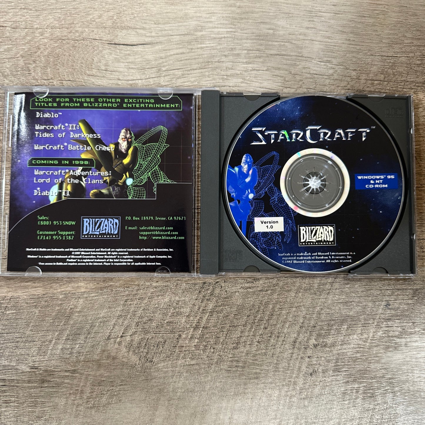 StarCraft Collectors Special Edition Zerg Cover 1997 Big Box PC Game CIB