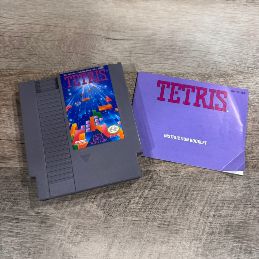 Tetris (Nintendo Entertainment System, NES 1989) Complete In Box VGC!