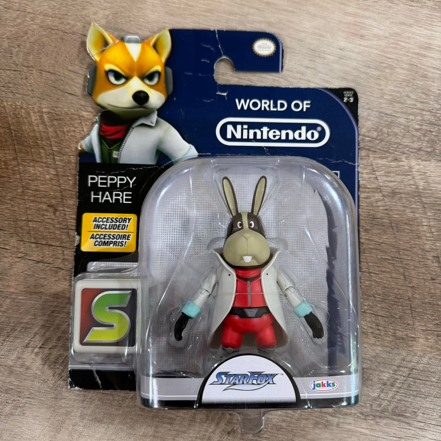 World of Nintendo StarFox - Peppy Hare Figure 2016 Jakks Pacific Brand New!