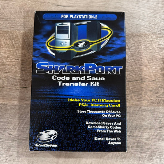 SharkPort Code & Save Transfer Kit (Playstation 2, PS2) Fully Complete CIB!