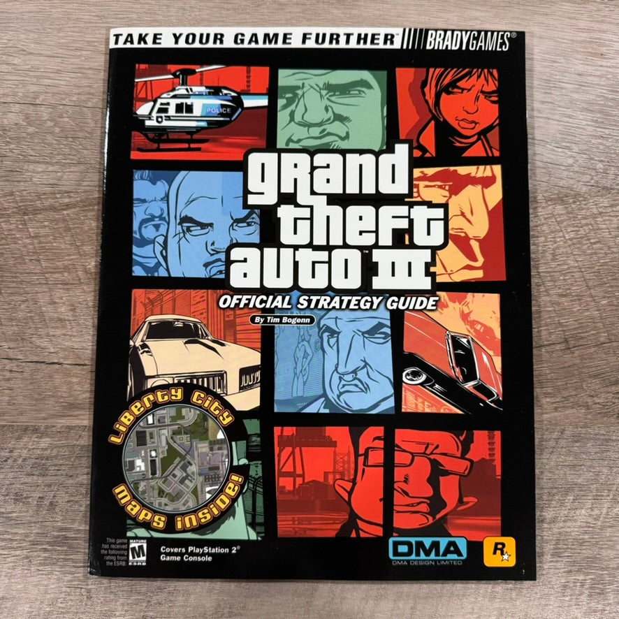 Grand Theft Auto: III PS2 Official Strategy Guide Brady Games Insanely Clean!🧽