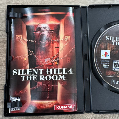 Silent Hill 4 The Room (Sony PlayStation 2, PS2 2004) Clean Disc & Manual!🔥