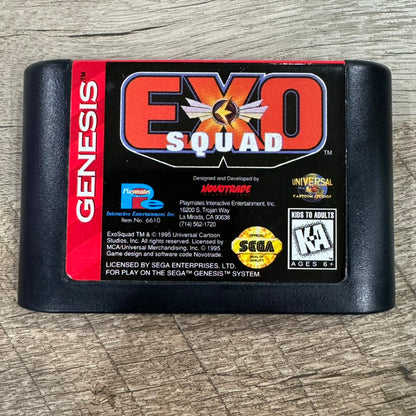 Exo Squad (Sega Genesis, 1995) Clean & Authentic Cart Only W/ Beautiful Pins!📌