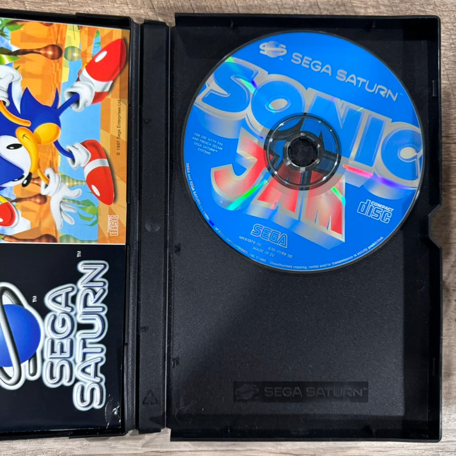 Sonic Jam (PAL Sega Saturn, 1997) Complete & Very Clean! Crispy Manual and Disc!