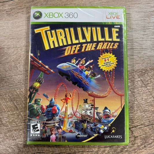 Thrillville: Off the Rails (Microsoft Xbox 360, 2006) Clean & Factory Sealed!