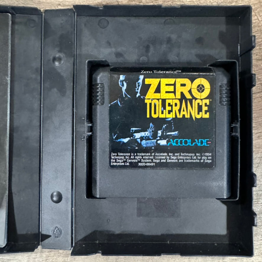 Zero Tolerance (Sega Genesis, 1994) CIB & Near Mint W/ Manual, Case & Cart!