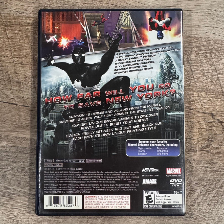 Spider-Man: Web of Shadows Amazing Allies Edition (PS2, 2008) CIB & NEAR MINT!