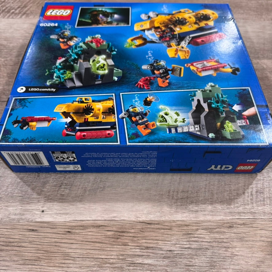 Lego City 60264 Ocean Exploration Submarine Building Set Brand New & Sealed!