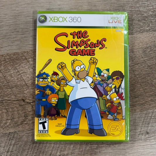 The Simpsons Game (Microsoft Xbox 360, 2007) Brand New & Factory Sealed!